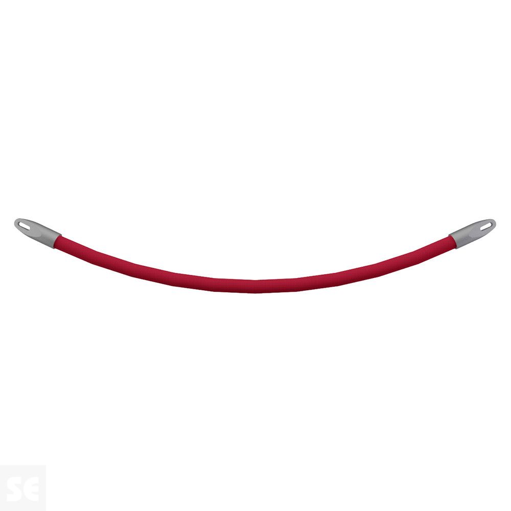 Cordón Rojo Catenaria 150 cm C/Terminales Inox.