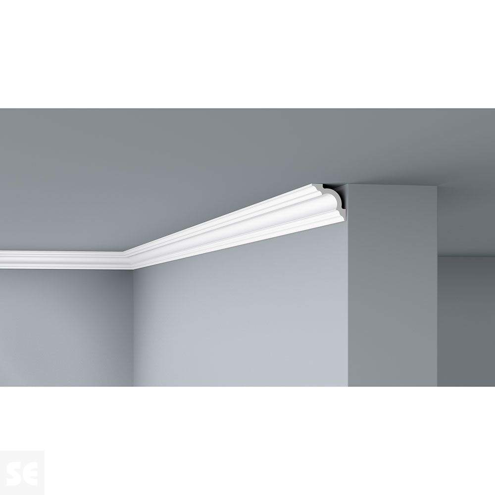 Pack Cornisas / Molduras Blanco Techo 50x50x2000 mm - 2 uds