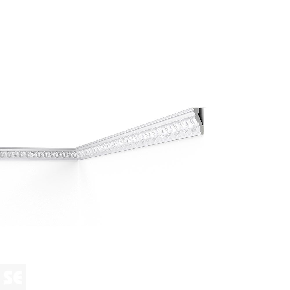 Cornisa / Moldura Techo Poliestireno E-21 2 m 65x30
