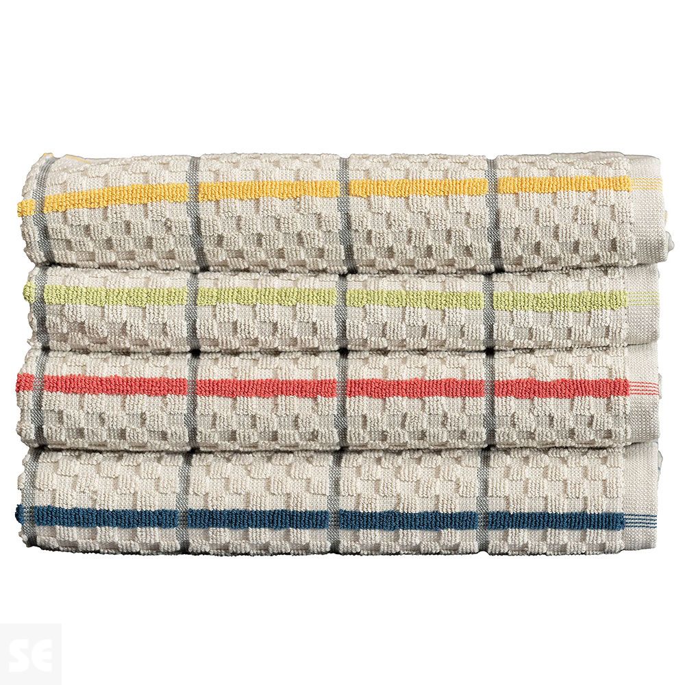 Paño Cocina Cuadros Arena 50x50 cm