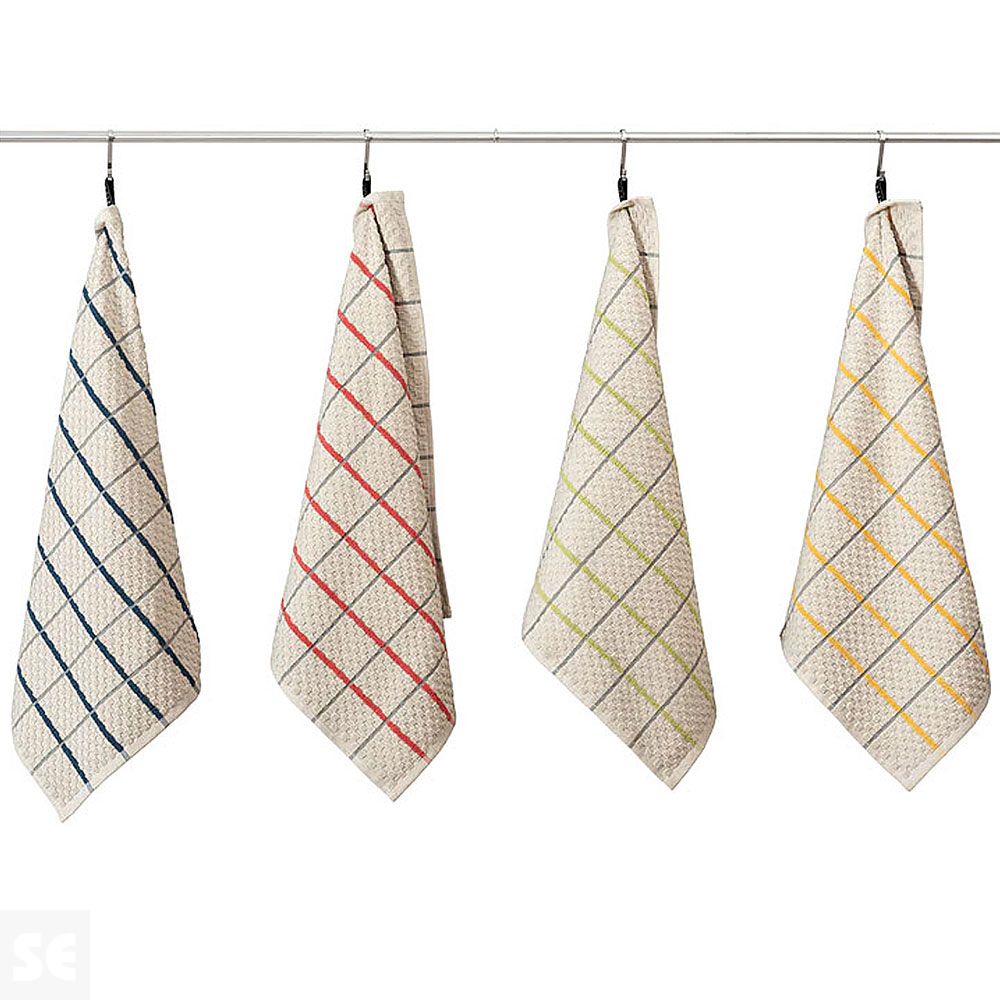 Paño Cocina Cuadros Arena 50x50 cm