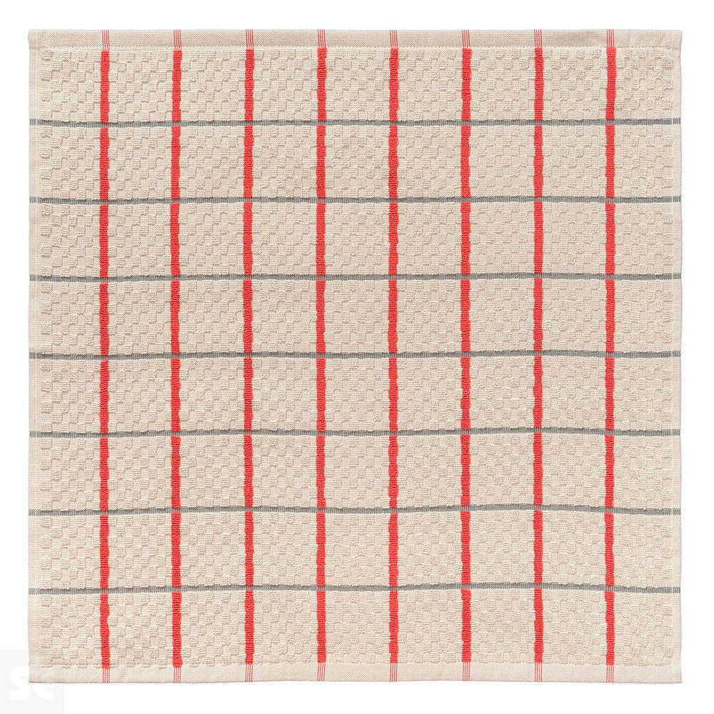 Paño Cocina Cuadros Arena 50x50 cm