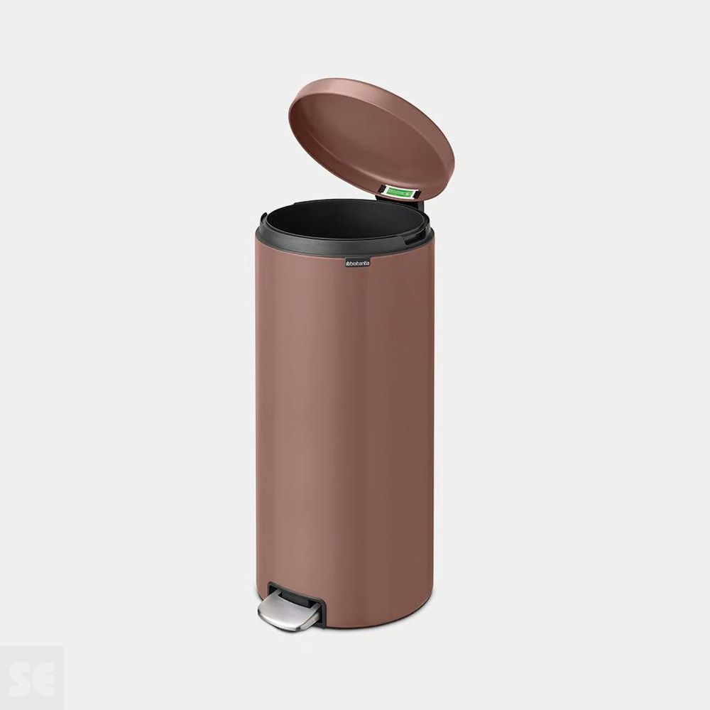 Cubo de Pedal Newicon Satin Taupe 30l