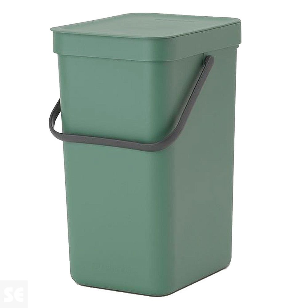 Sort & Go, Cubo de Desperdicios Verde Abeto 12 l