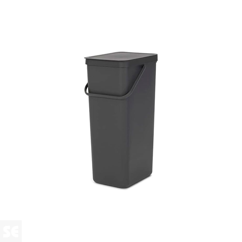 Sort & Go Cubo de Desperdicios Gris 40 l