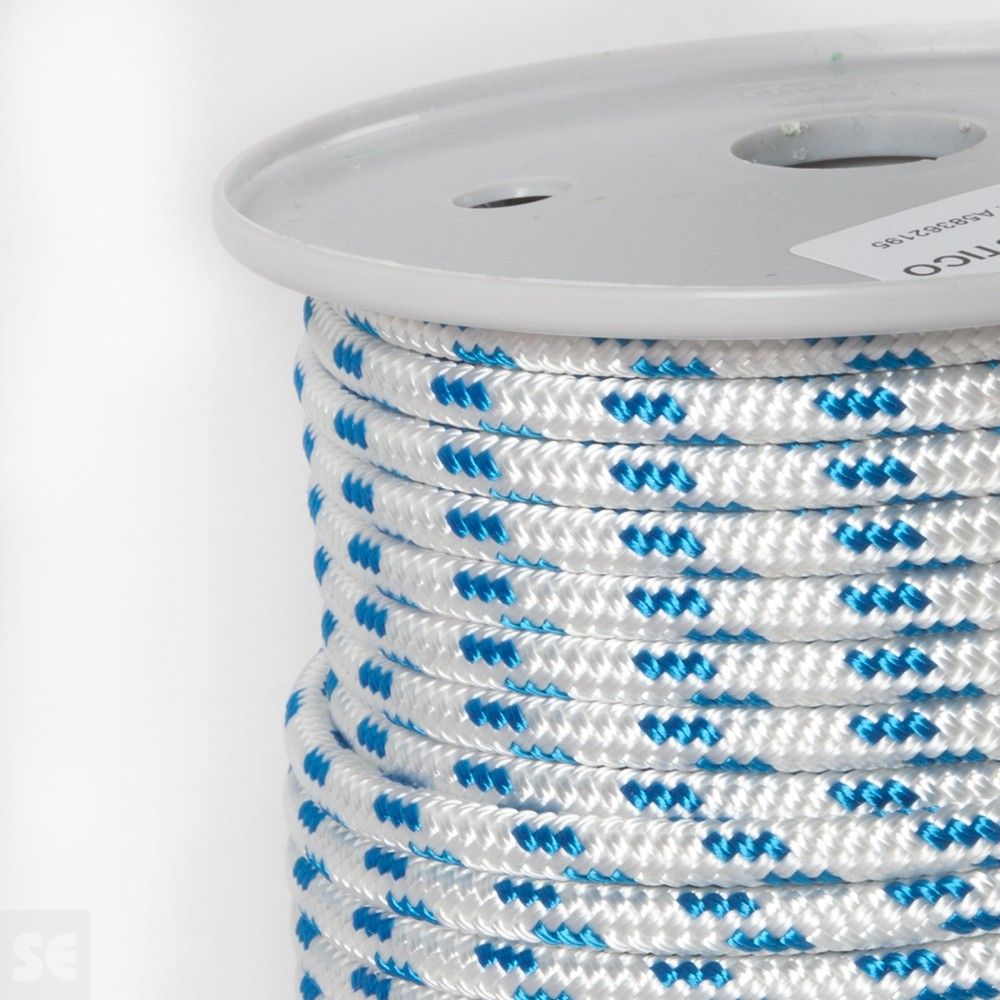 Cuerda de Poliéster multicolores de color blanco y azul | Servei Estació
