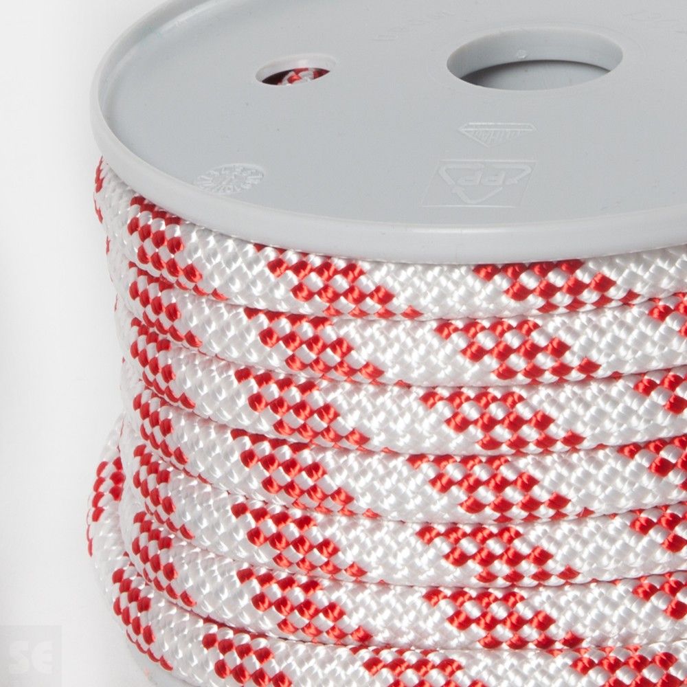 Cuerda de Poliéster multicolores de color blanco y rojo | Servei Estació

