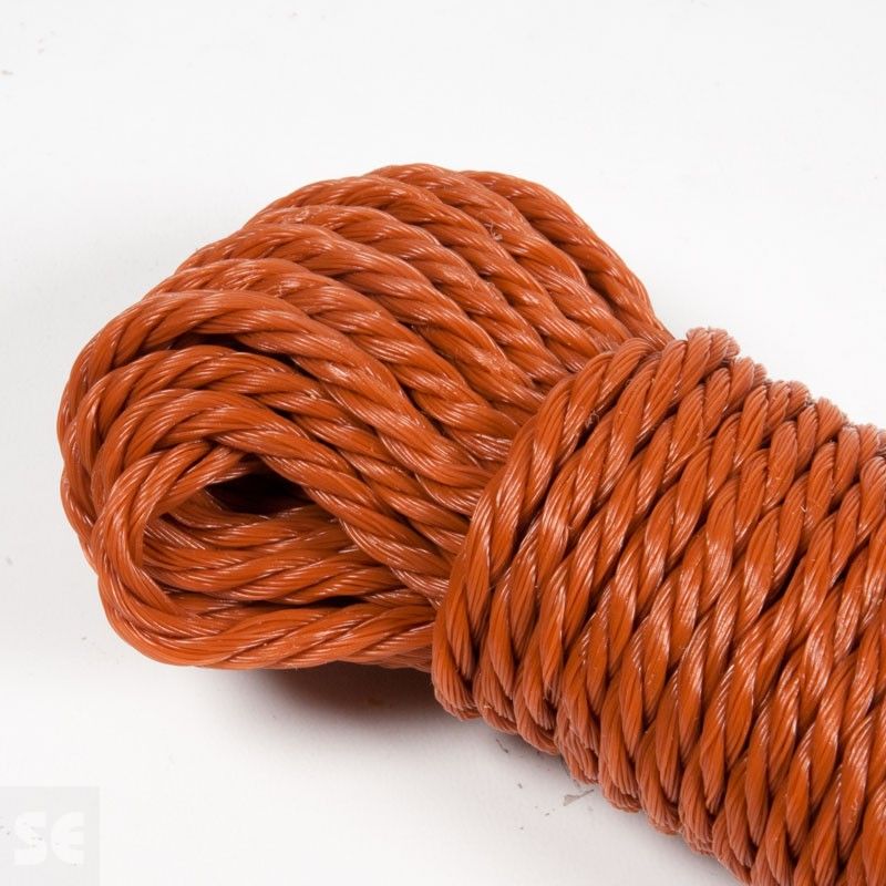 Cuerda de plástico de Polietileno color marrón | Servei Estació