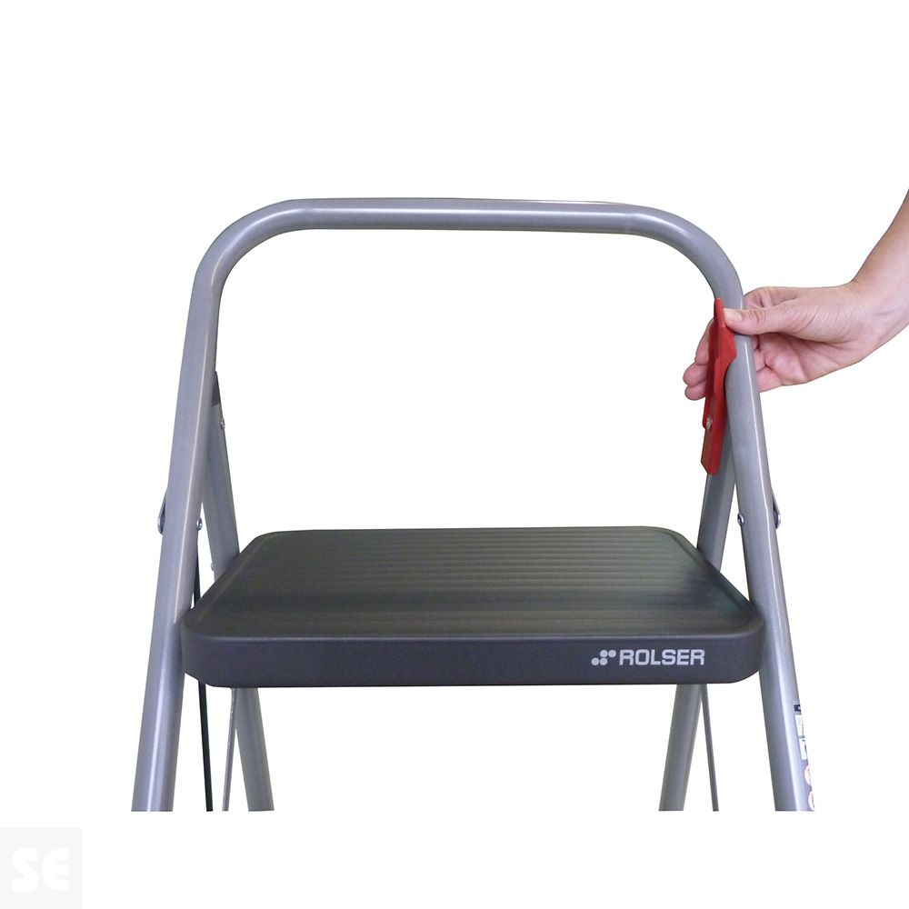 Escalera Taburete M/11 Blanco 3 Peldaños