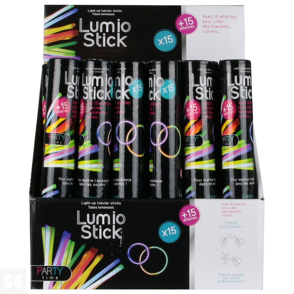 Set 15 Palos Luminosos 21 Cm