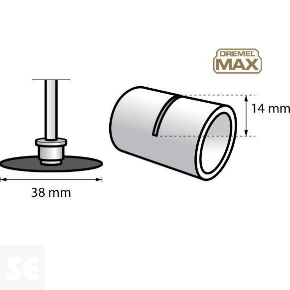 Disco Dremel Premium de Corte para Metal 38,0 Mm. Sc456 Max