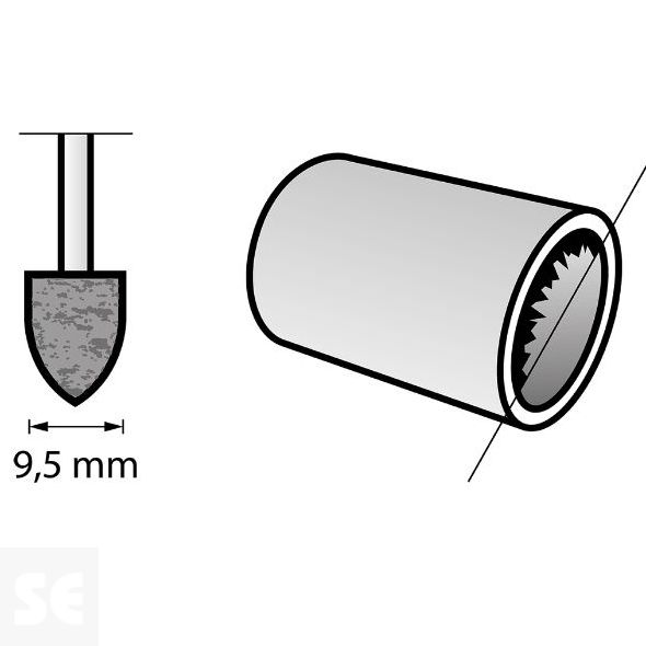 Muela Oxido De Aluminio 9,5mm. Dremel 952 (3u.)