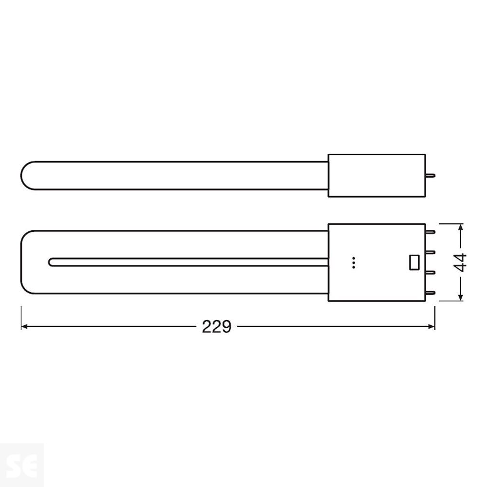 Lámpara Osram Dulux L Led Pl 4 Pin 7w 4000 K 2g11