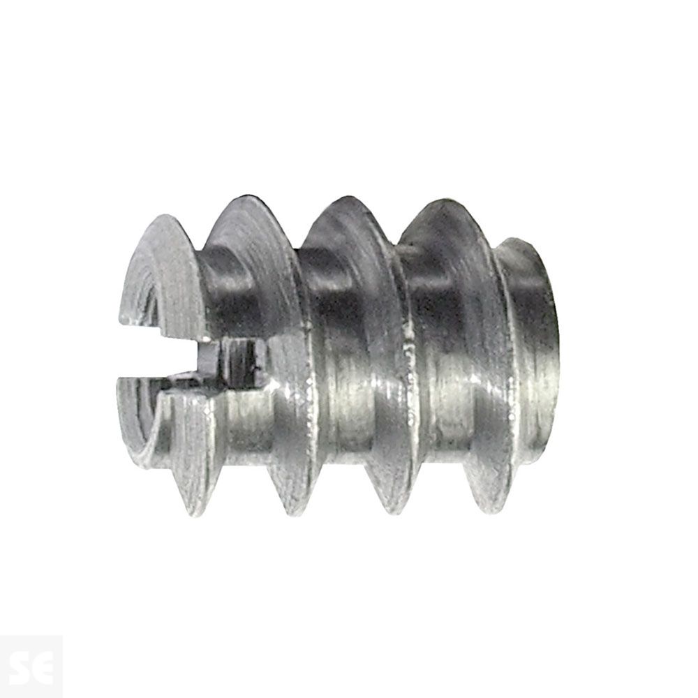 Tuerca espiral galvanizada M4x10mm. (10u.)