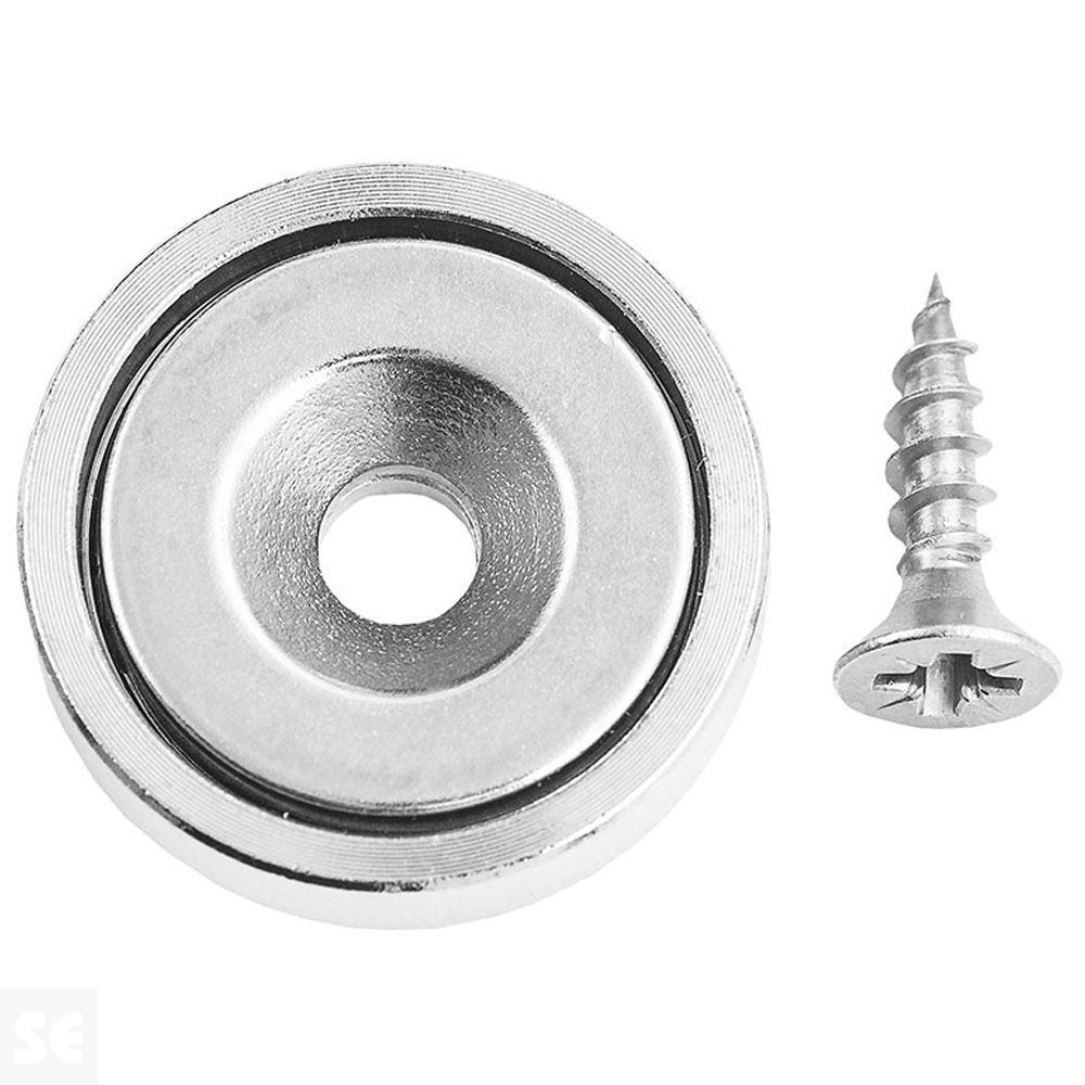 Imán Neodimio con Agujero Redondo 13x4,5x3 mm . Fuerza 4 kg (1u.) | Servei Estació