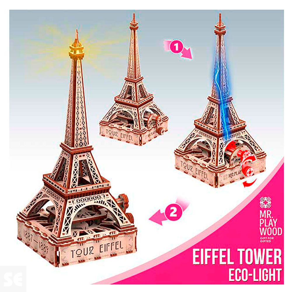 Mr. Playwood Torre Eiffel (Eco - light) 163 piezas