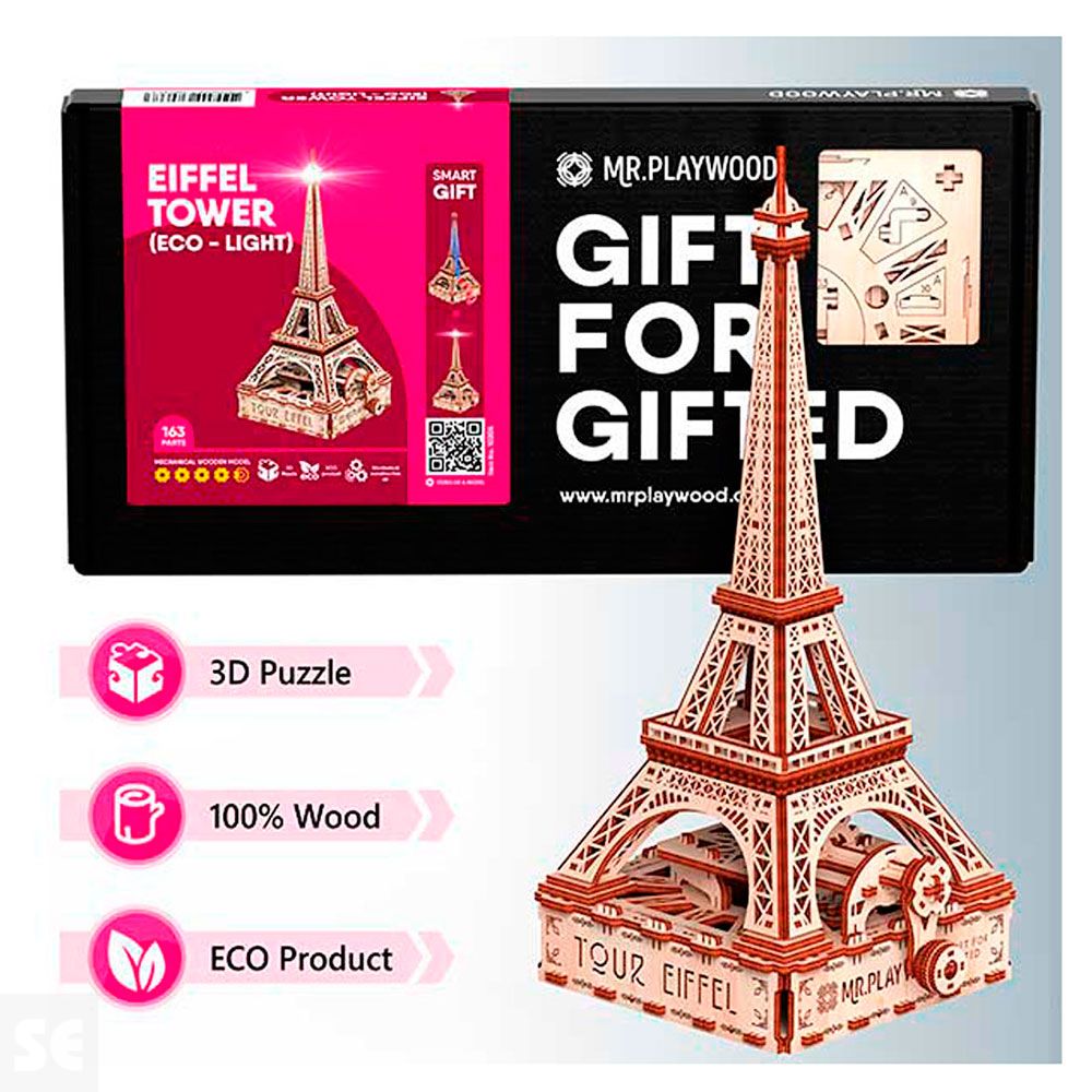 Mr. Playwood Torre Eiffel (Eco - light) 163 piezas