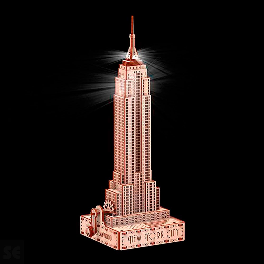 Mr. Playwood Empire State Building (Eco - light) 168 piezas