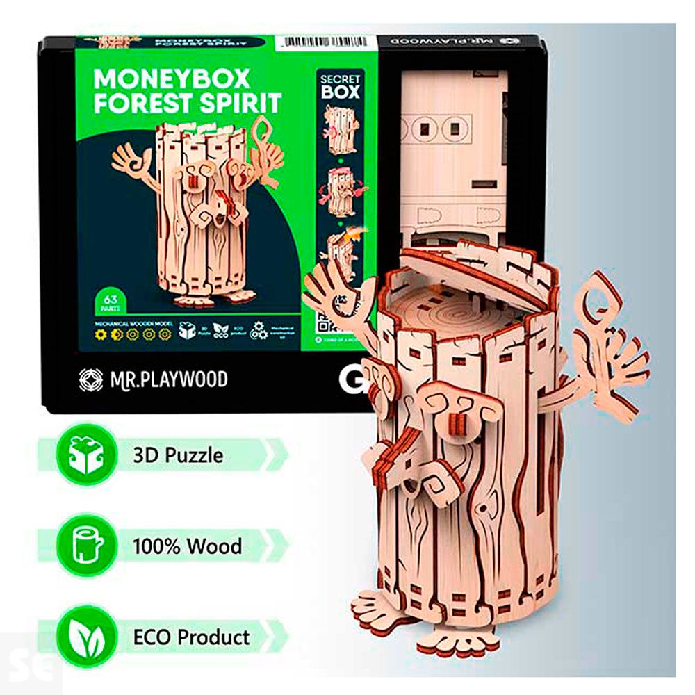 Mr. Playwood Hucha Espíritu del Bosque 63 piezas
