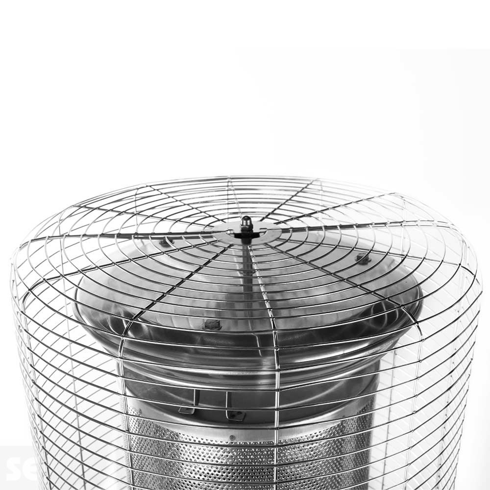 Estufa Gas Exterior Negra Potencia 5 kW-11 kW - Alto 1,36 cm