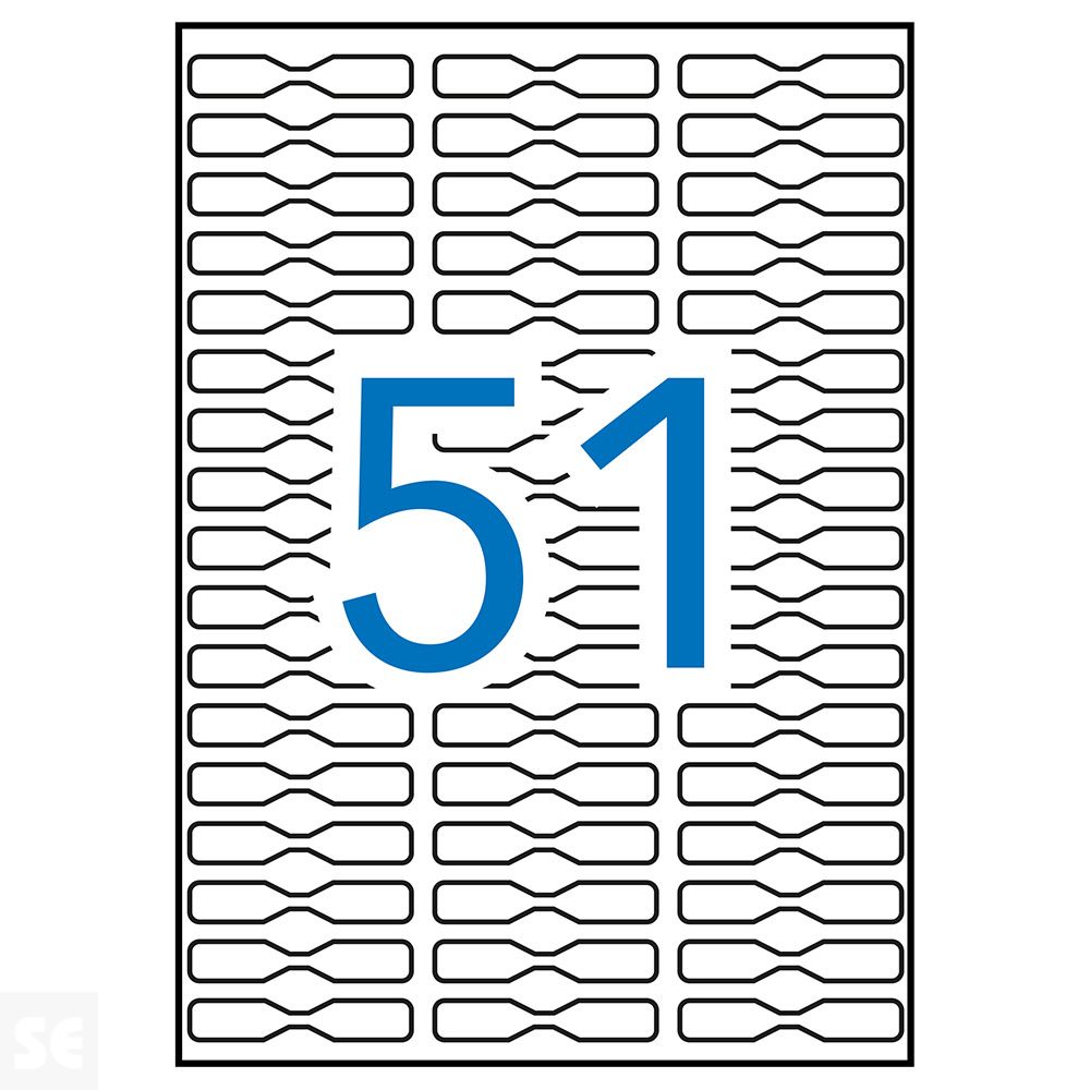 Etiqueta Blanca Adhesivas Joyería 765 uds Imprimir 45x8 mm