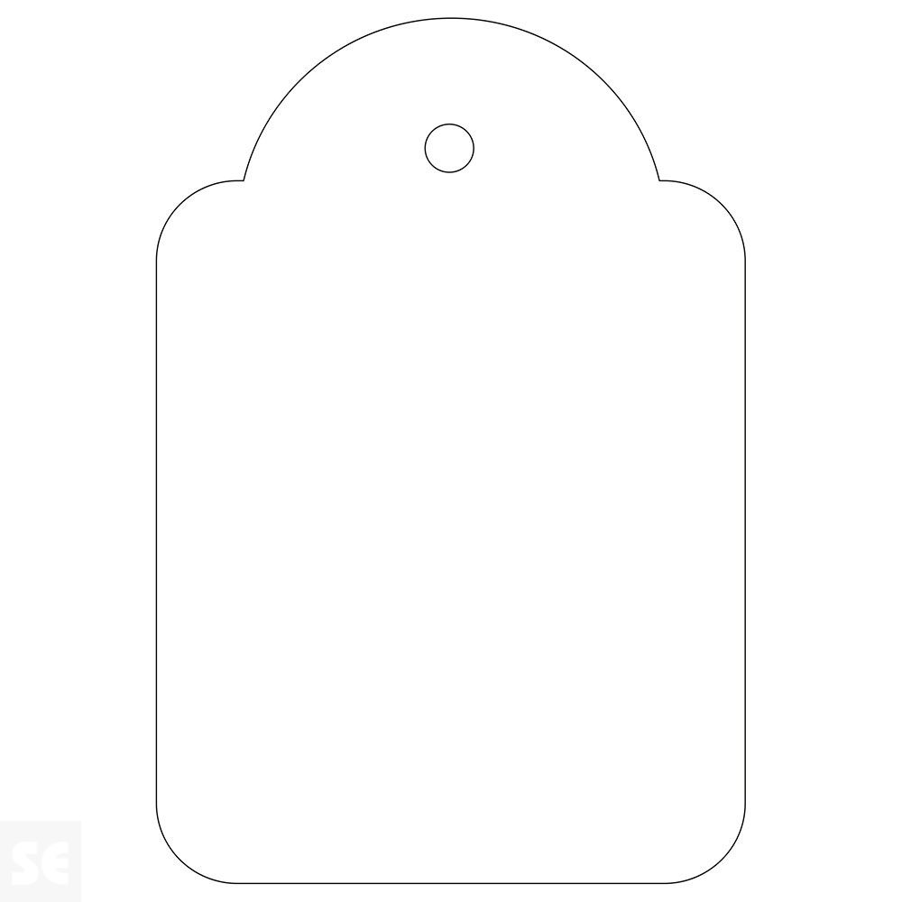 Etiquetas Colgantes Rosa 22x35 mm