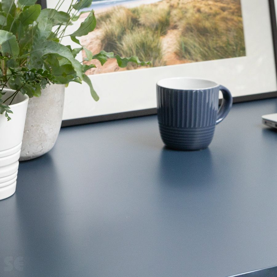 Vinilo Mate Adhesivo Unicolor Azul de 45cm X 2mt