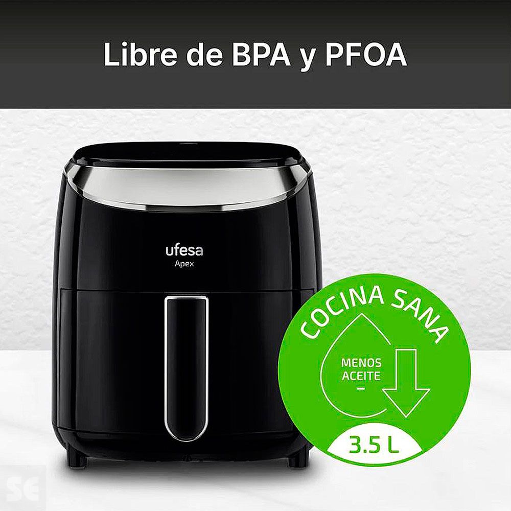 Freidora de Aire Apex Digital 1200 w 3,5 l