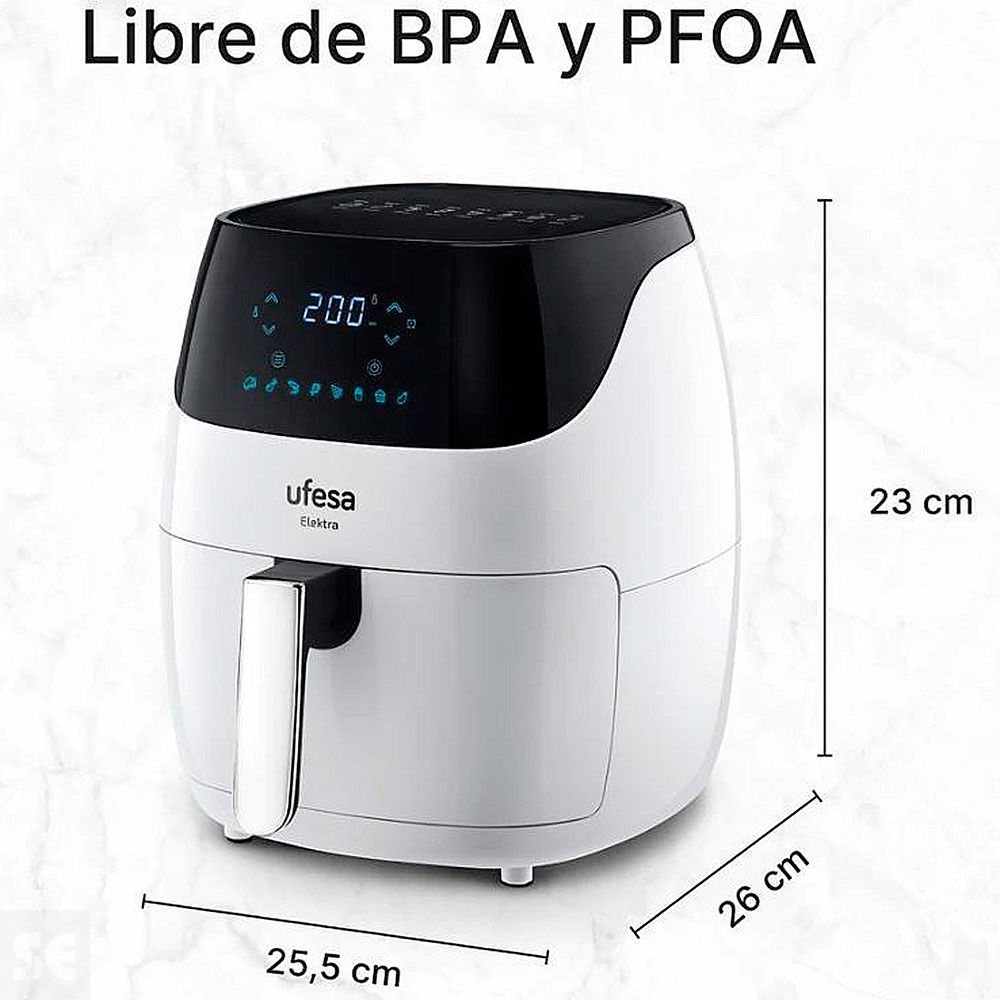 Freidora de Aire Elektra White Digital 1500 w 5 l