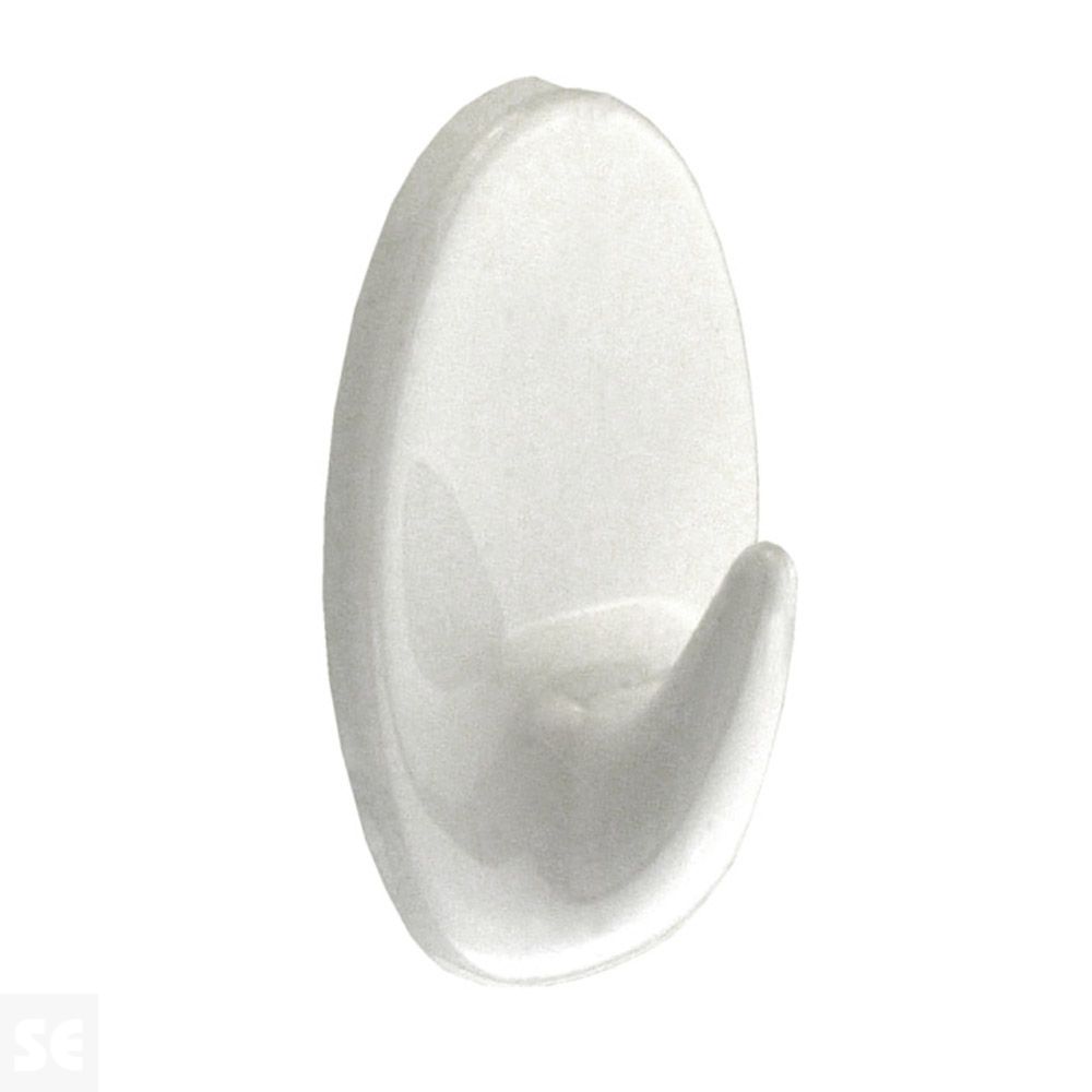 Gancho Adhesivo Blanco 42x26 mm (2 uds.)