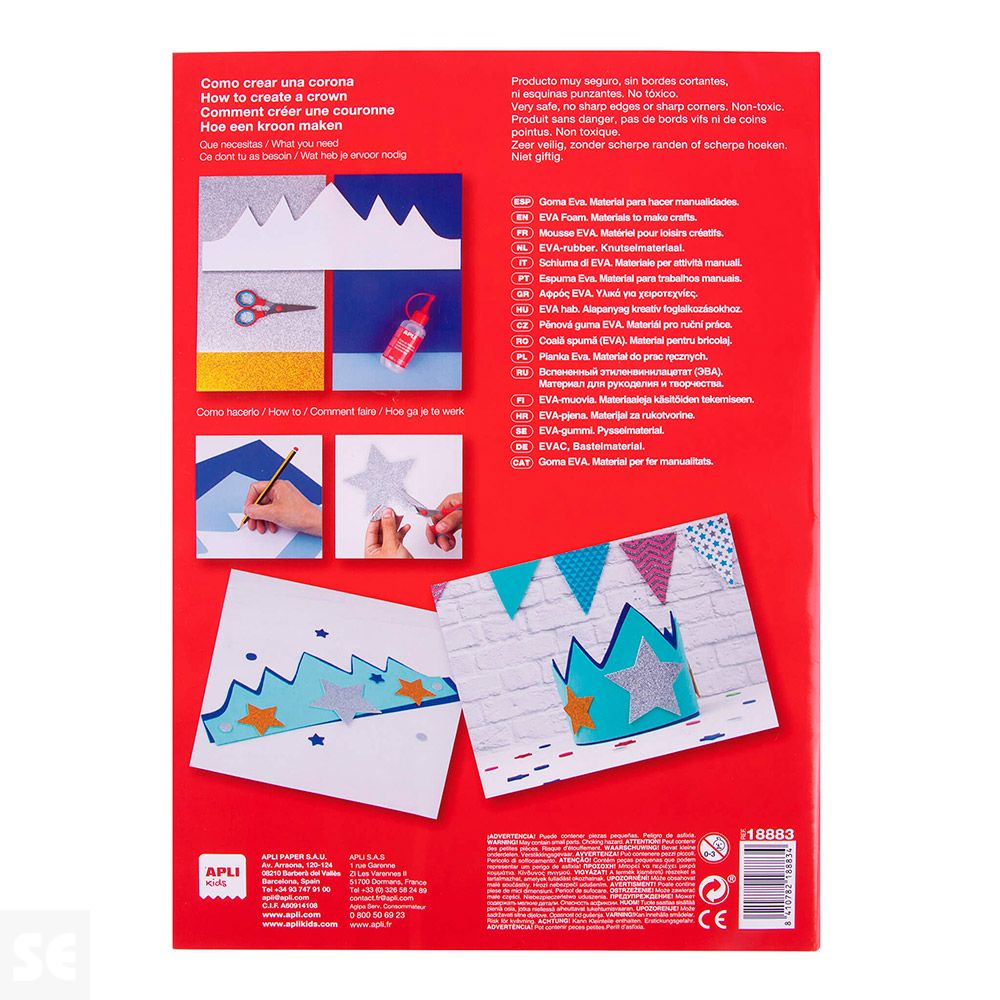 Goma Eva 5mm Colores Surtidos 4h