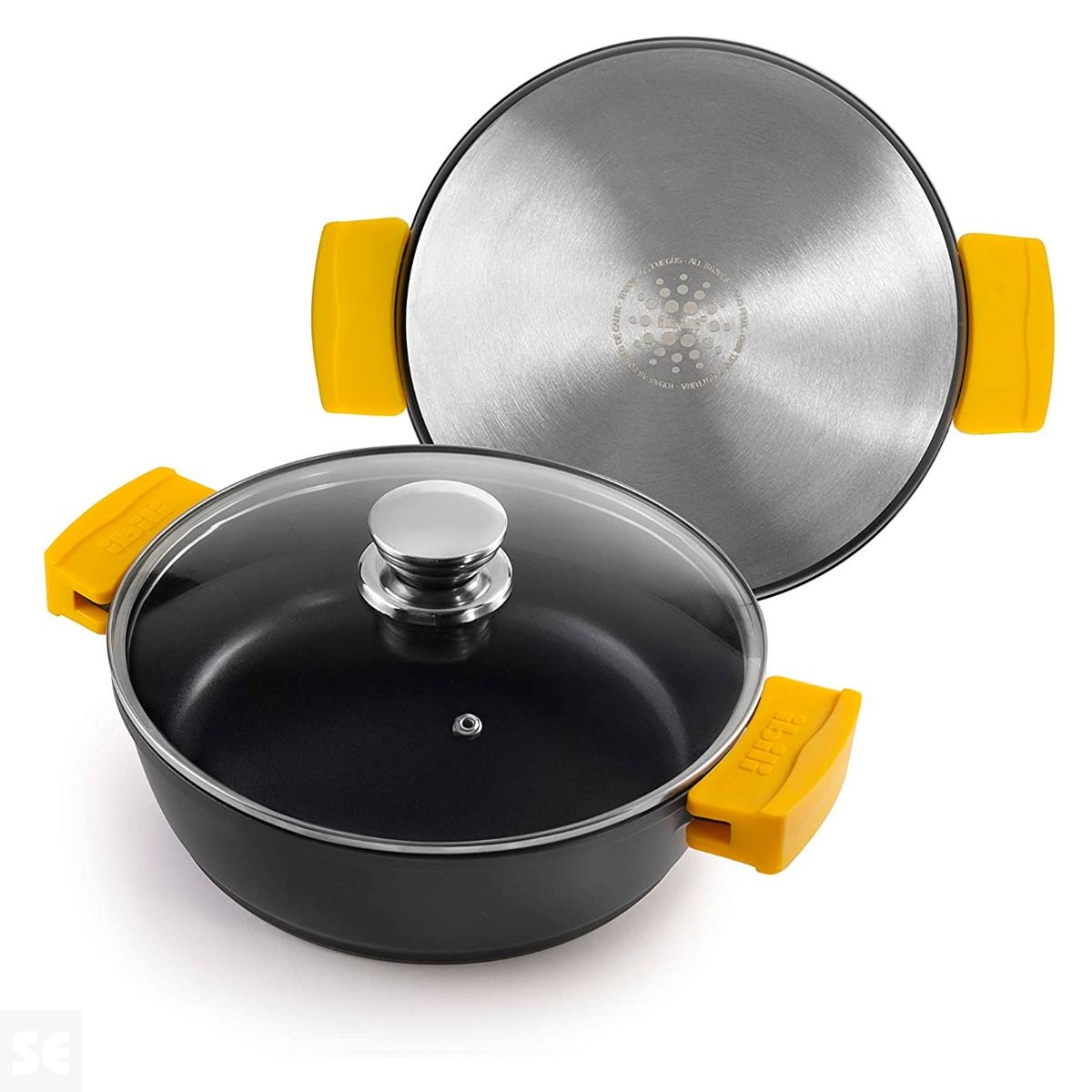 Guisera aluminio fundido con tapa Evolution 24 cm