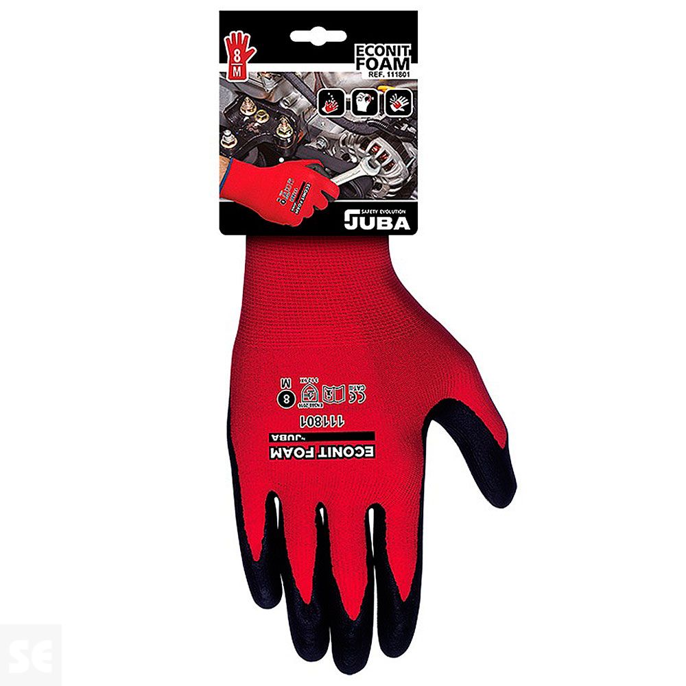 Guante Econit Foam Nylon Recubierto de Nitrilo Foam T9