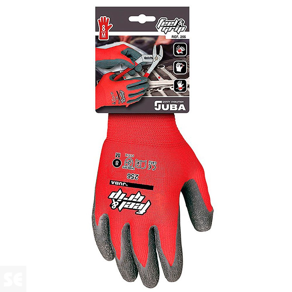 Guante Poliamida + Latex 256-8