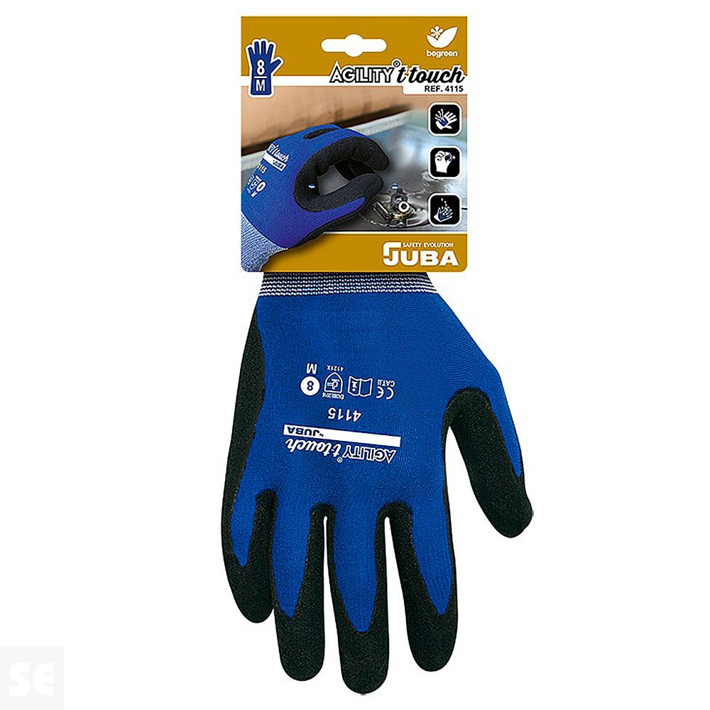 Guante Agility T-Touch Nylon Recubierto de Nitrilo Foam T9