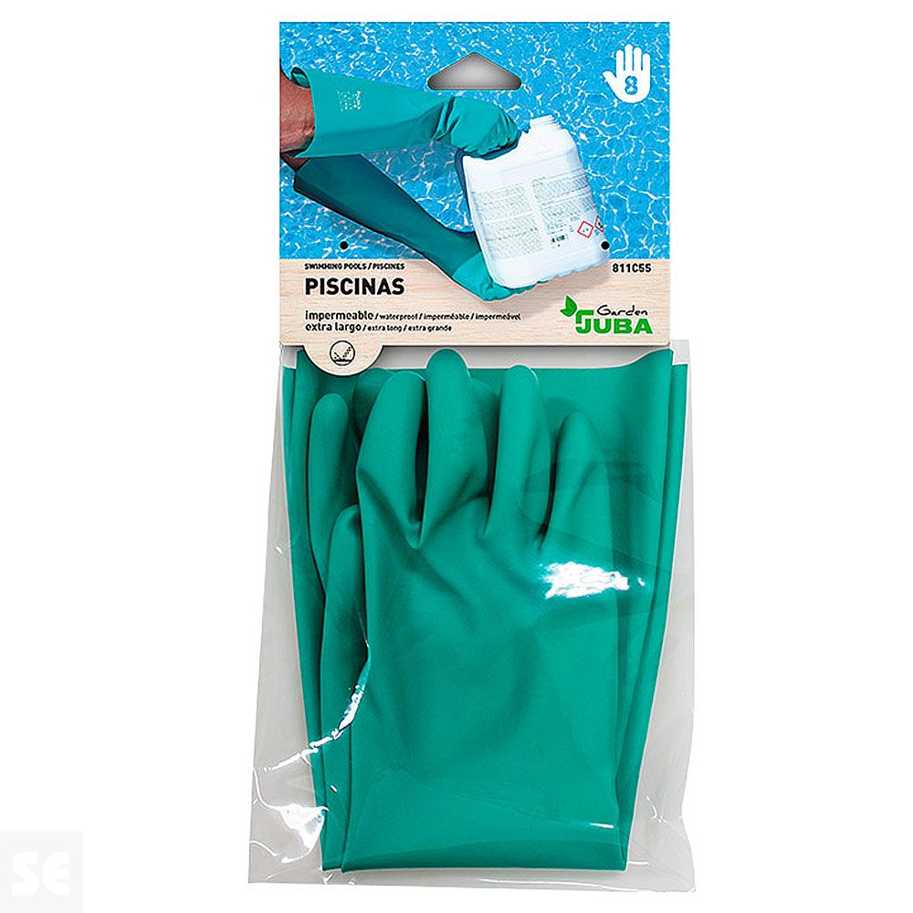 Guante Sin Soporte de Nitrilo Verde T9