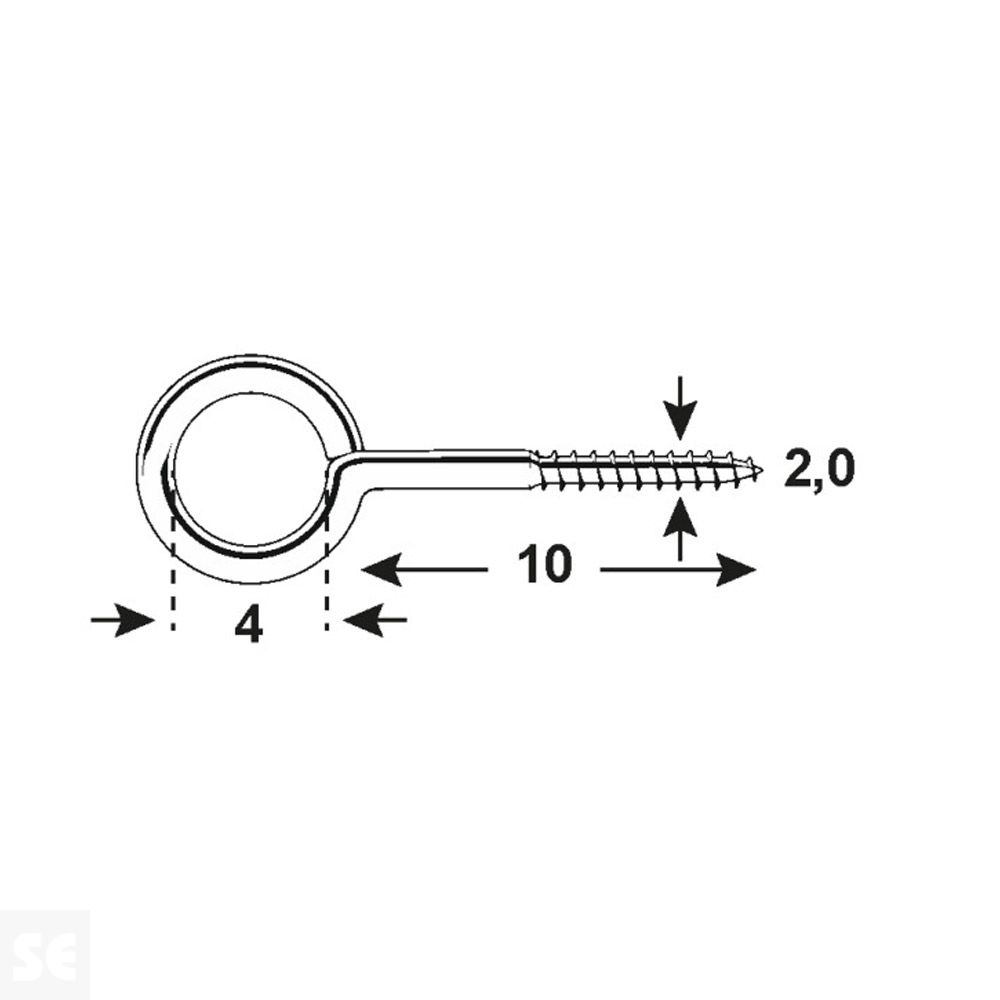 Hembrilla 2x10x4 mm Vz (50 uds.)