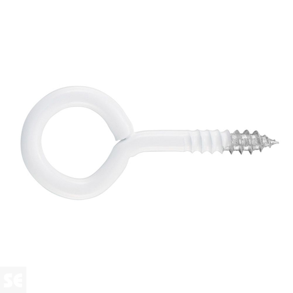 Hembrilla Cerrada Madera Blanco 4,0x30x14 mm (6 uds.)