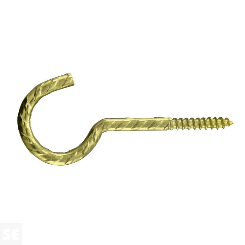 Hembrilla Abierta Madera Latonada 5,2x80 mm (6 uds.)