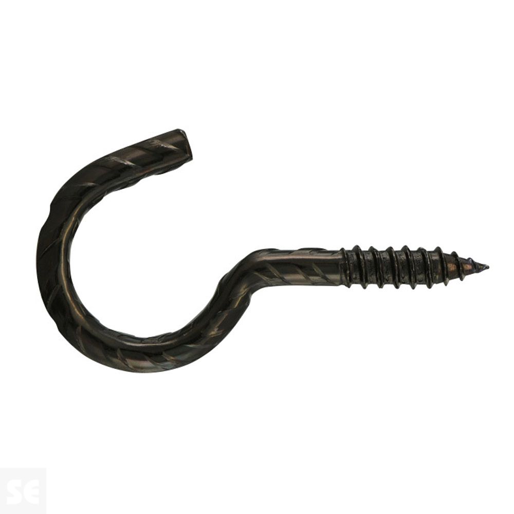 Hembrilla Abierta Madera Negra 5,2x60 mm (4 uds.)