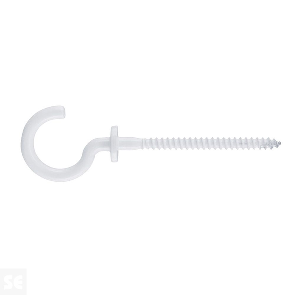 Hembrilla Abierta Madera Blanco 3,5x75 mm (3 uds.)