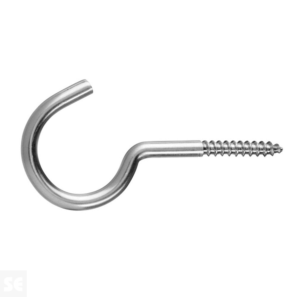 Hembrilla Abierta Madera Inoxidable 5,2x80 mm (4 uds.)