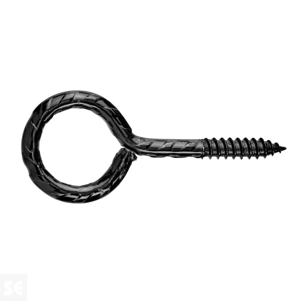 Hembrilla Cerrada Madera Negra 4,0x40x20 mm (4 uds.)