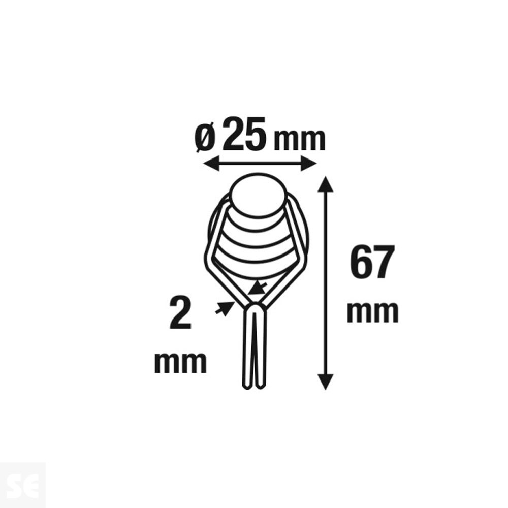 Juego de imanes de Neodimio 25x67 mm Máx. 21 kg (2 uds.)