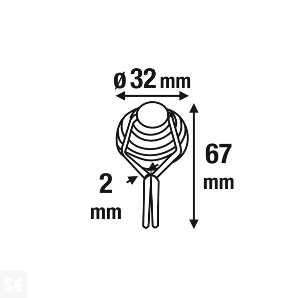 Juego de imanes de Neodimio 32x67 mm Máx. 32 kg (1 ud.)