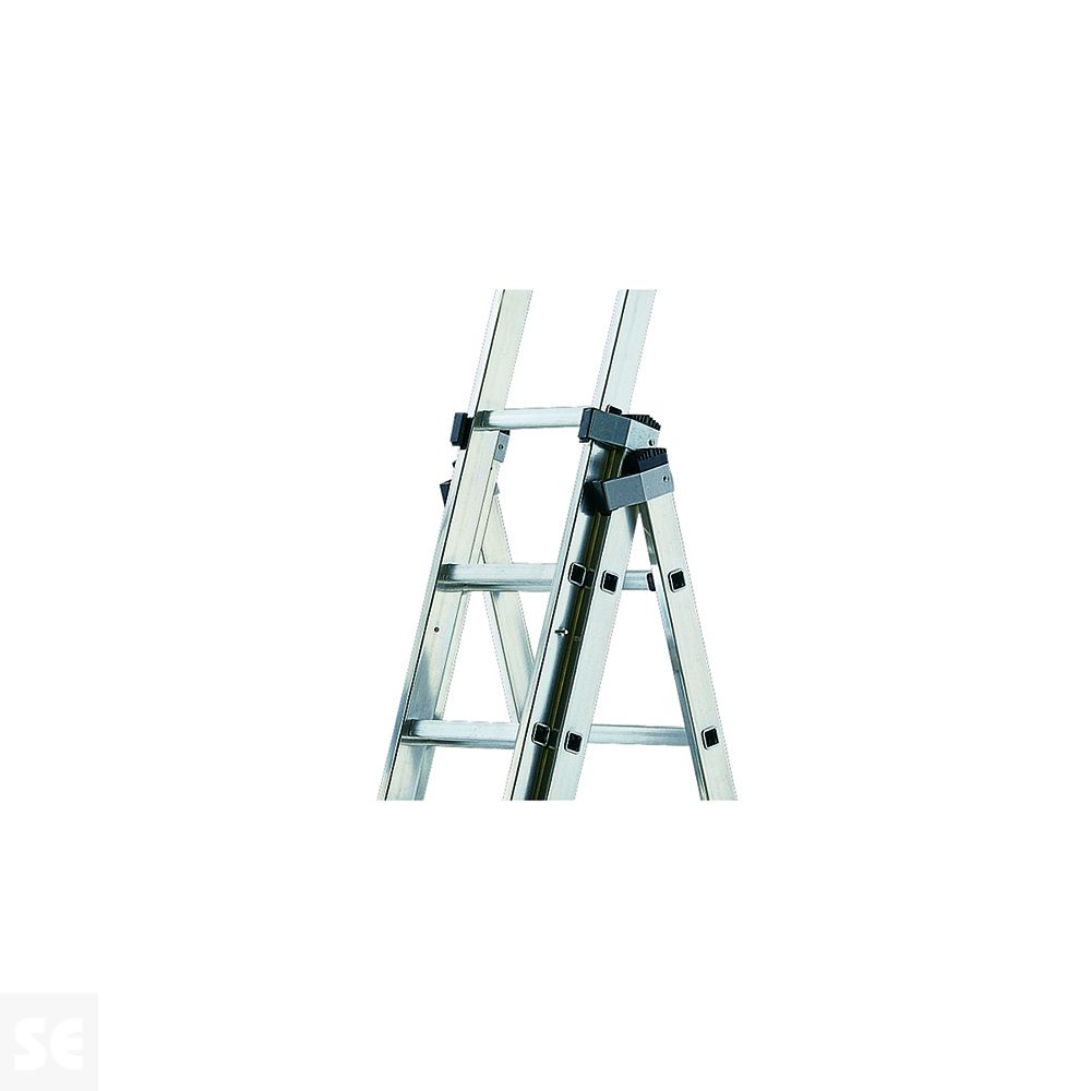 Escalera Industrial Profesional 2 Tramos 7 Peldaños