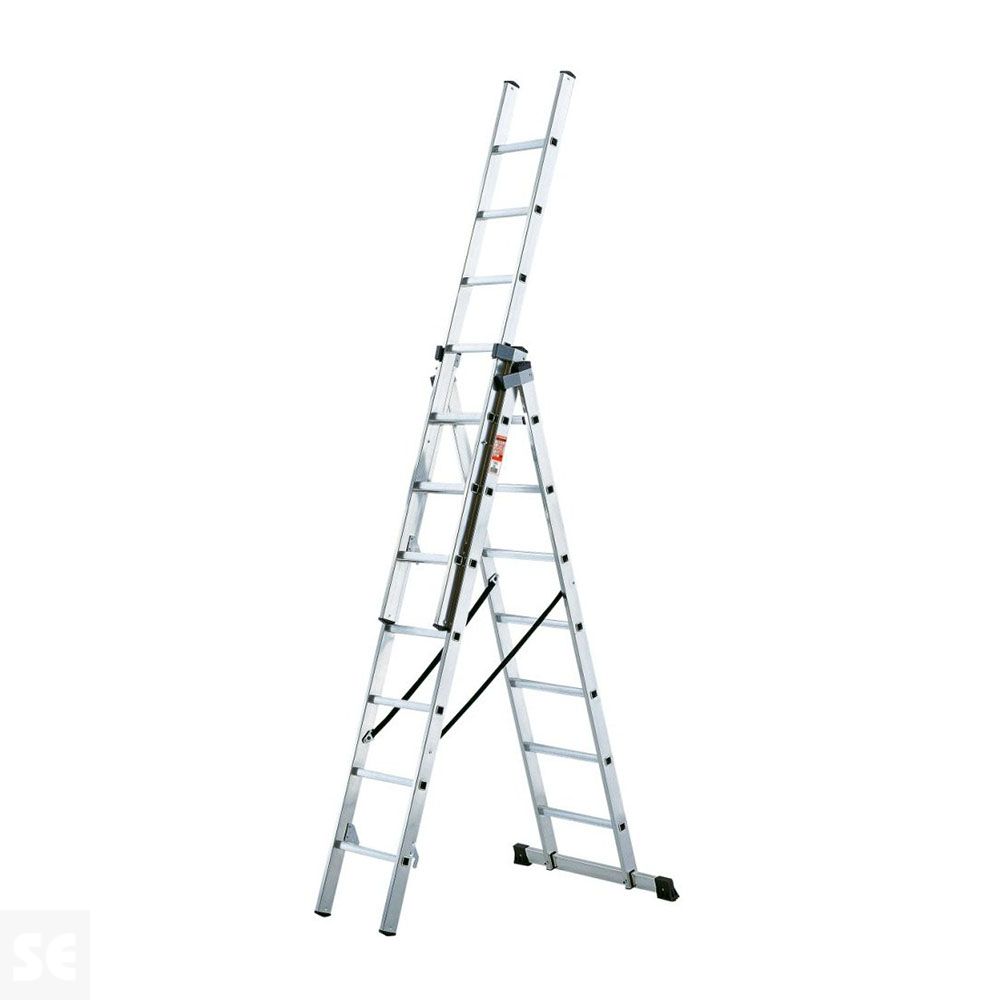 Escalera Industrial Profesional 3 Tramos 7 Peldaños