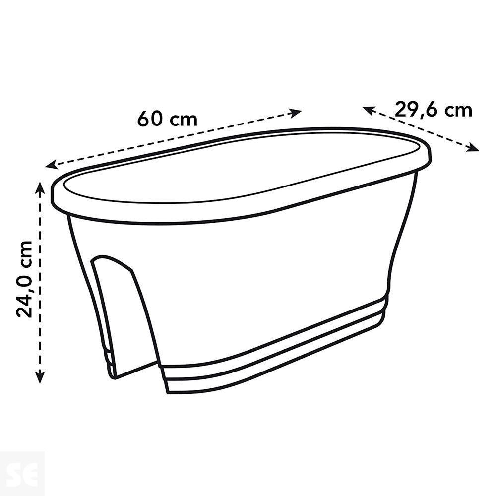 Jardinera Flower Bridge 60 cm Bison