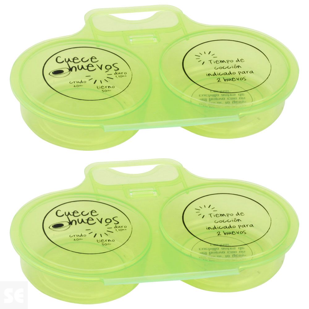 Set 2 Cuece Huevos Doble Micro