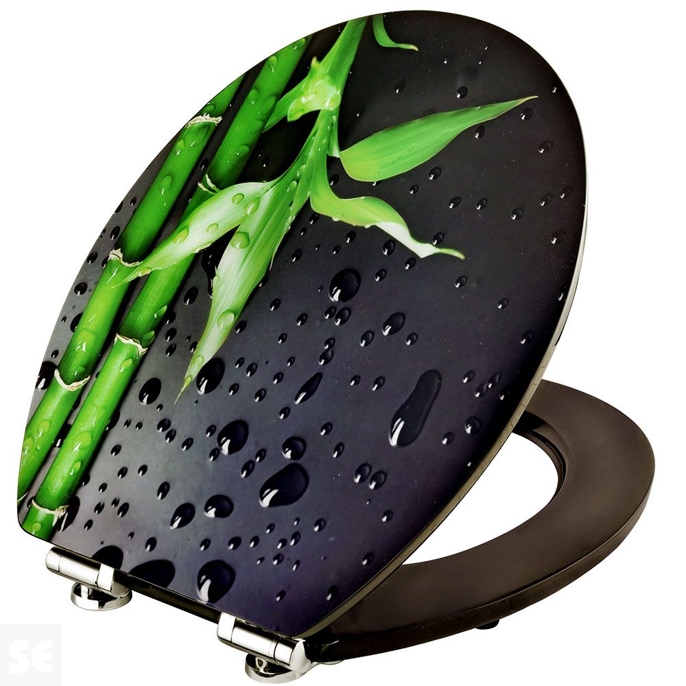 Tapa y Asiento WC Amortiguada Modelo Piano Black